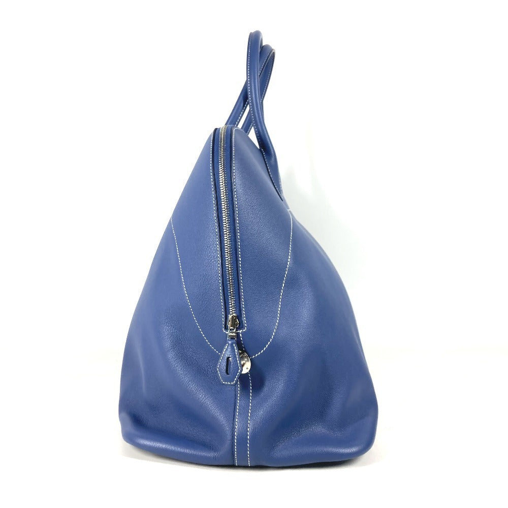 HERMES Handbag Calf leather blue Shoulder Bag Shoulder Bag Bolide Relax 45