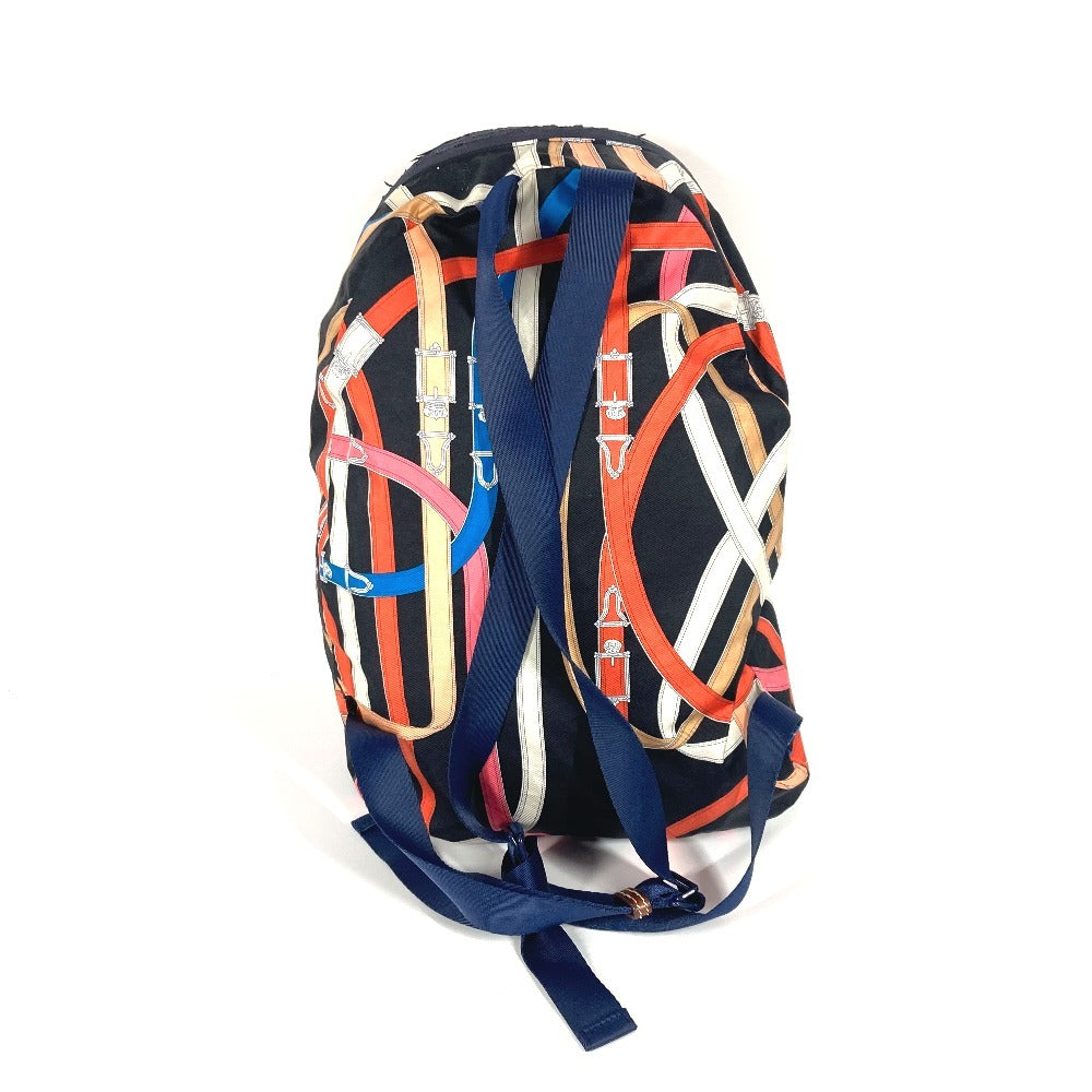 HERMES Backpack silk multicolor AirSilk Cavalcadur Backpack unisex(Unisex)