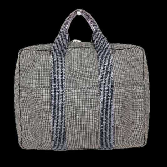 HERMES Handbag canvas gray Her Line PC case