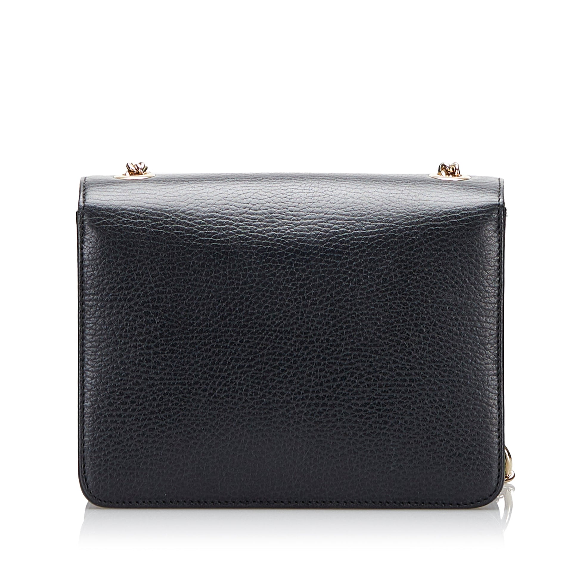 Gucci Interlocking G Leather Chain Crossbody Style 4