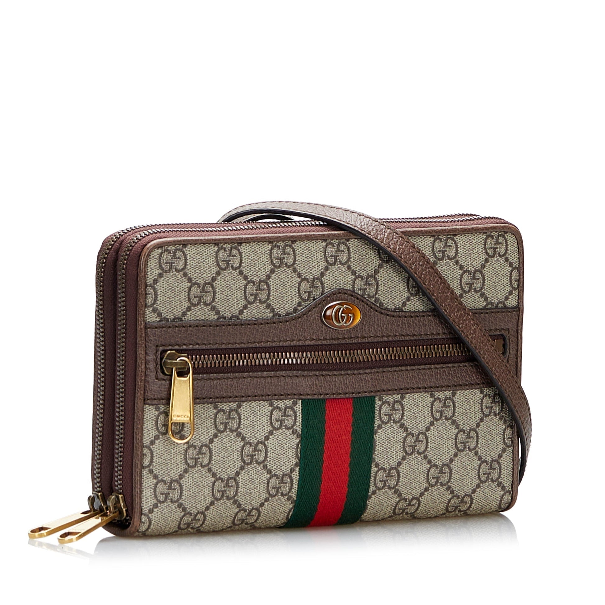 Gucci Ophidia Leather Canvas Crossbody Style 2