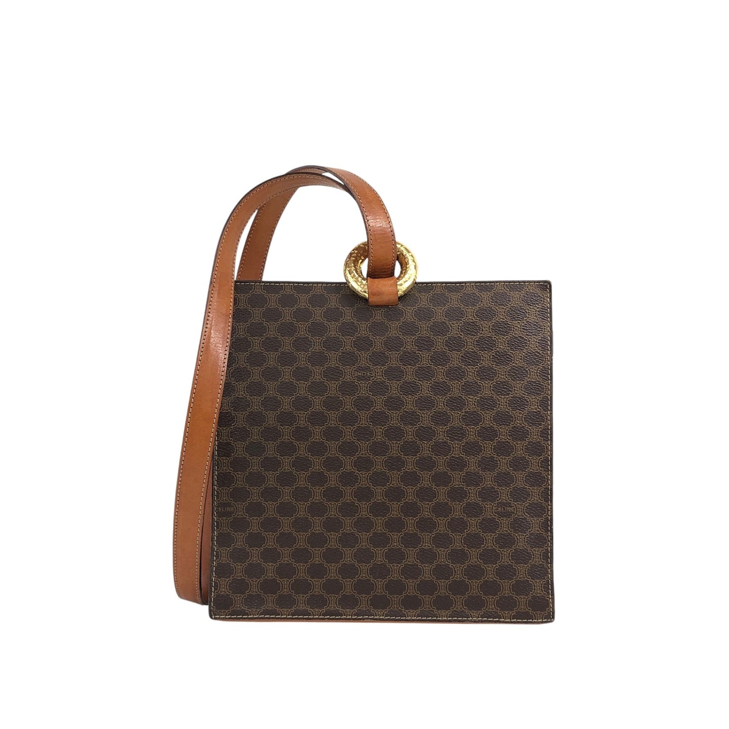 CELINE Macadam Starball Shoulder bag Brown nkgcwh