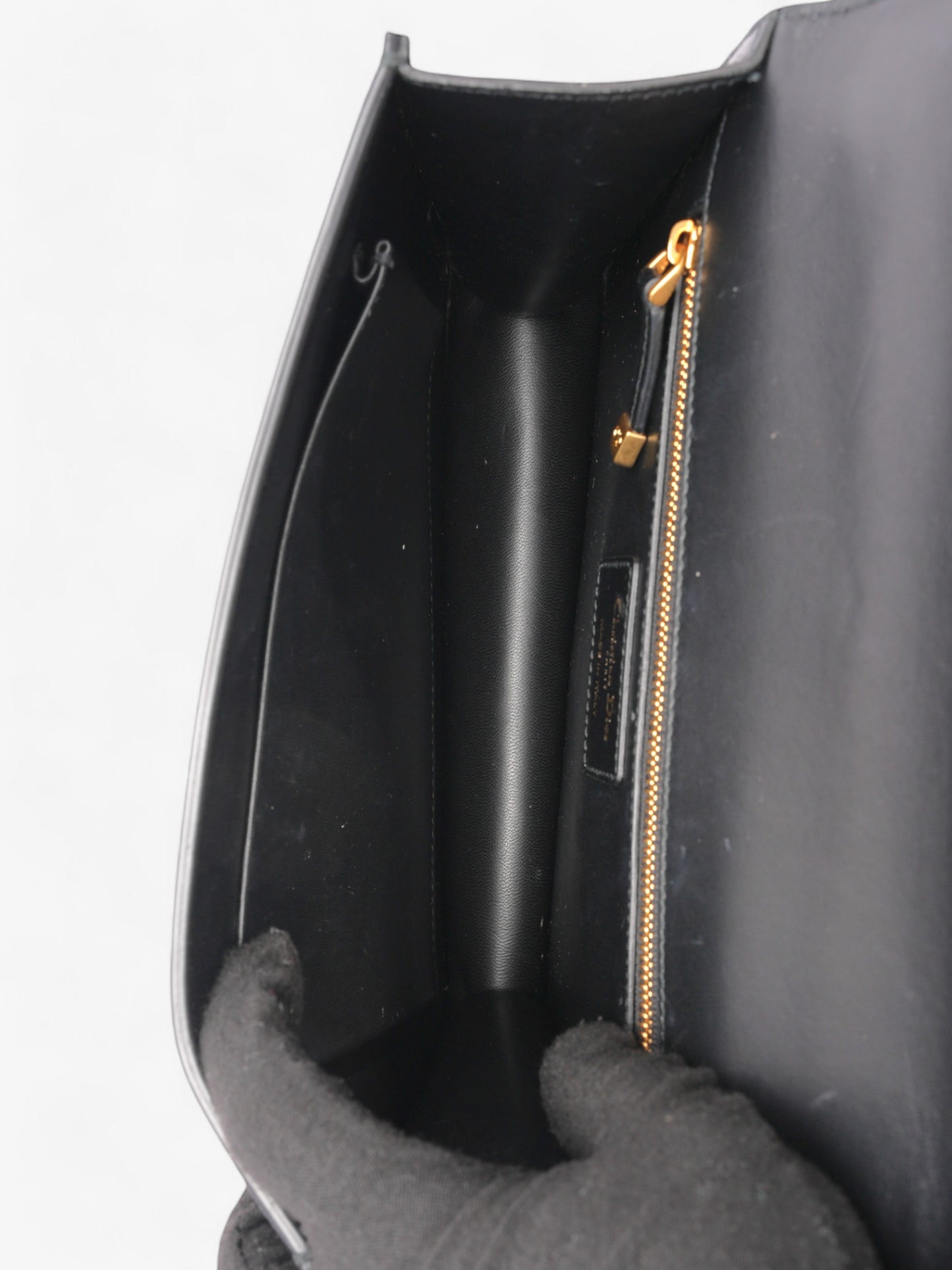 Christian Dior 30 Montaigne Black Leather