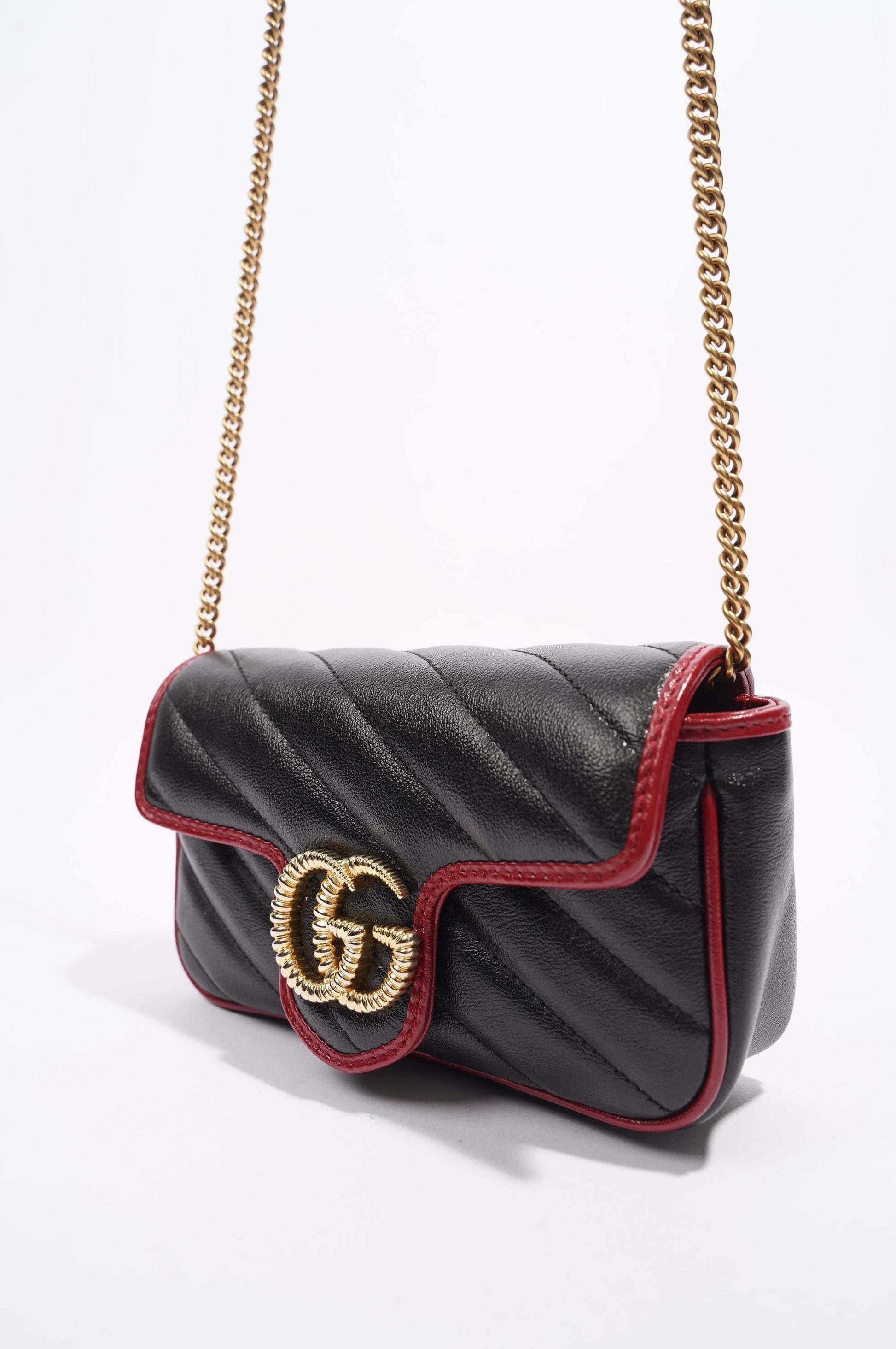 Gucci Lou Monogram Leather Mini Crossbody