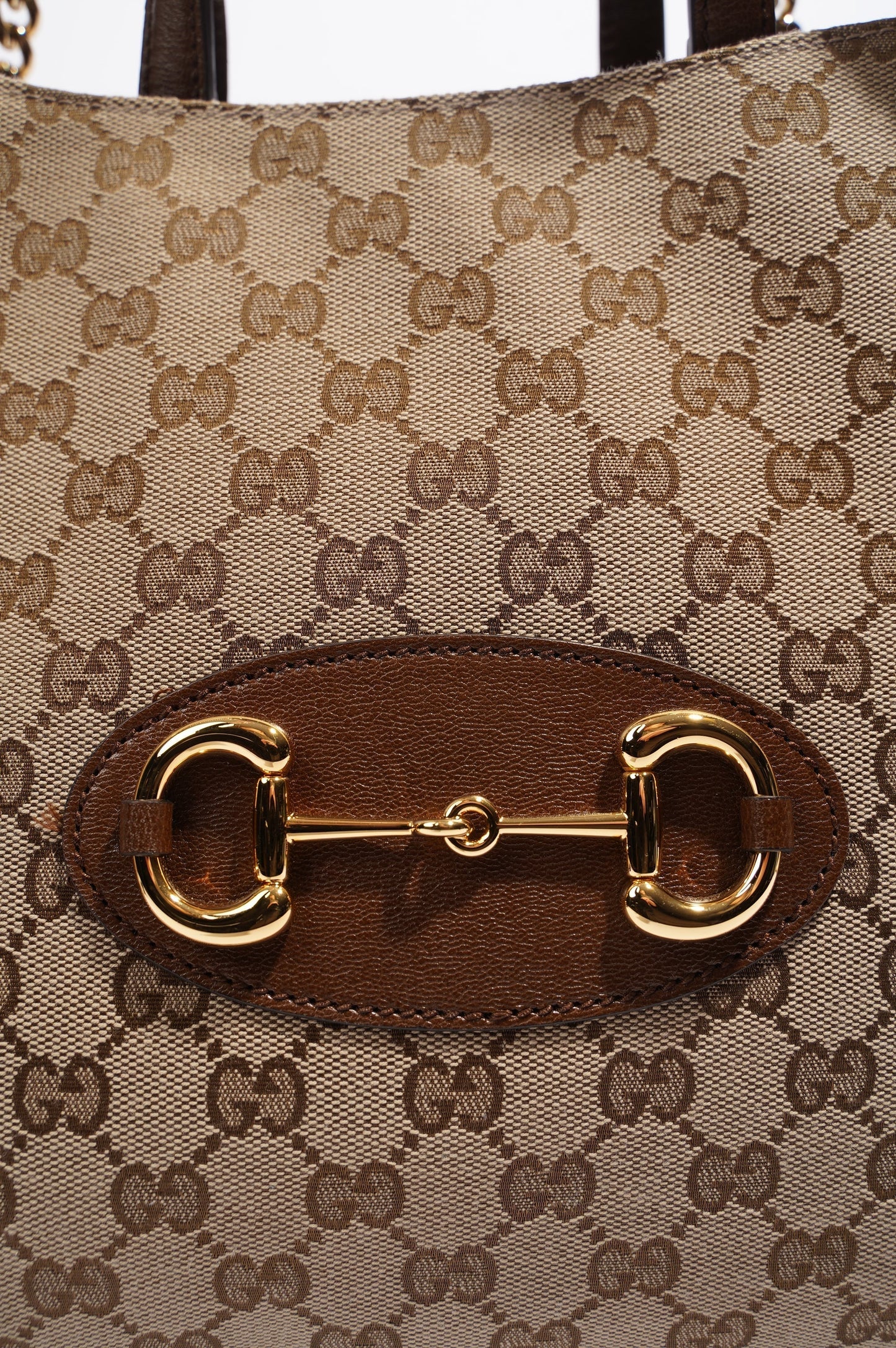 Gucci Lou Monogram Chain Canvas Tote