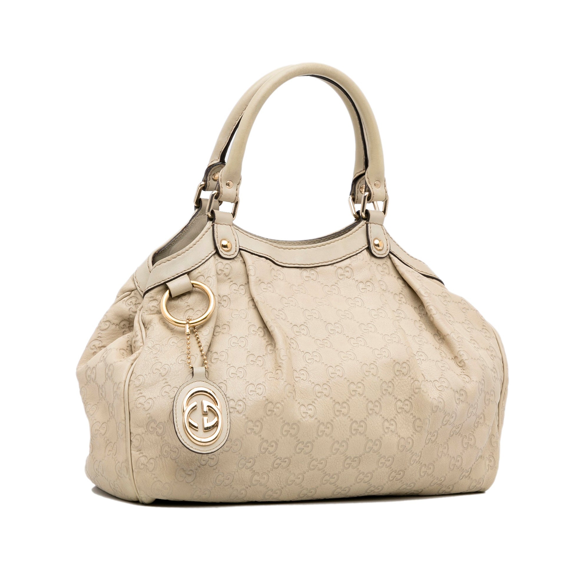 Gucci Guccissima Beige Leather Tote Style 1