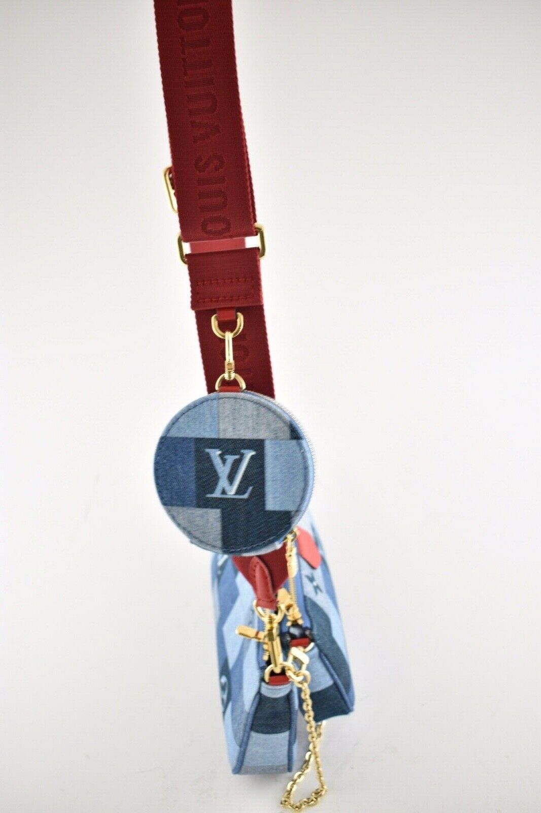 LOUIS VUITTON DAMIER MONOGRAM PATCHWORK MULTI POCHETTE Clutch
