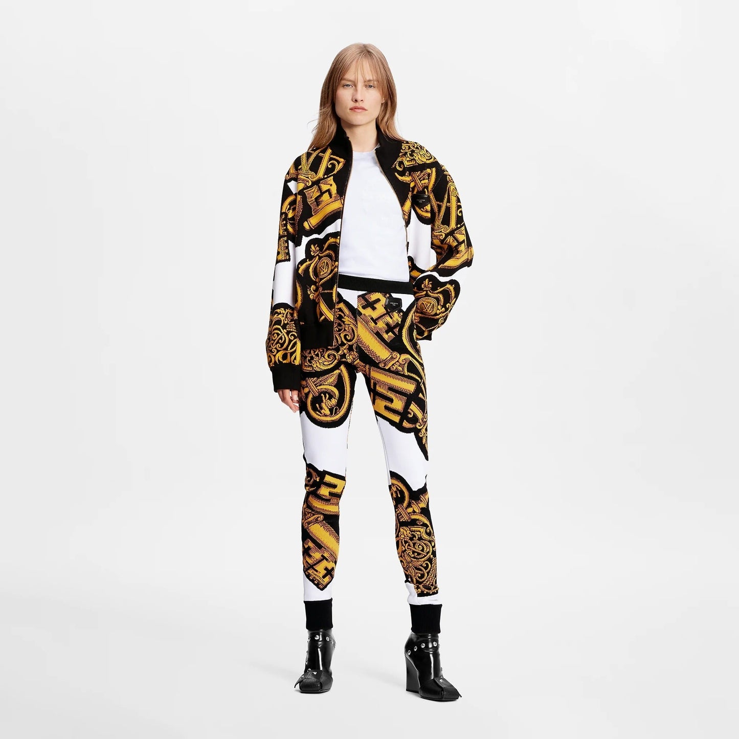 LOUIS VUITTON PRINTED LOGO PANTS LEGGINGS