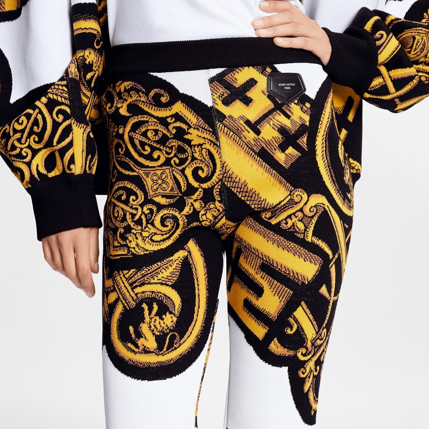 LOUIS VUITTON PRINTED LOGO PANTS LEGGINGS