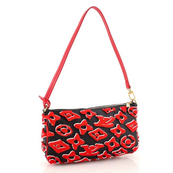 LOUIS VUITTON X UF TUFTED MONOGRAM POCHETTE Clutch
