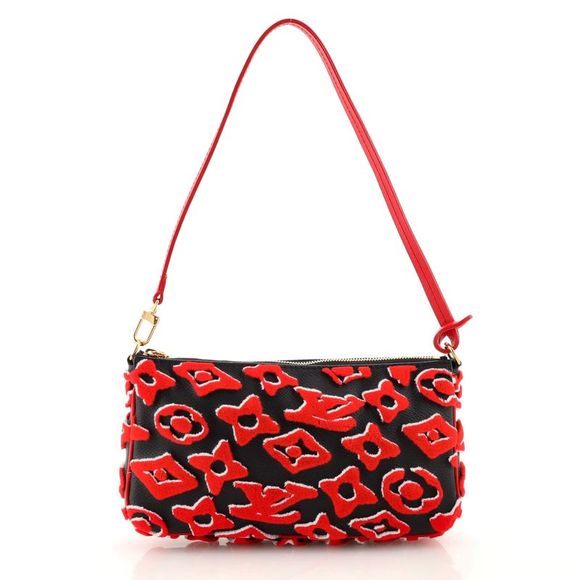 LOUIS VUITTON X UF TUFTED MONOGRAM POCHETTE Clutch