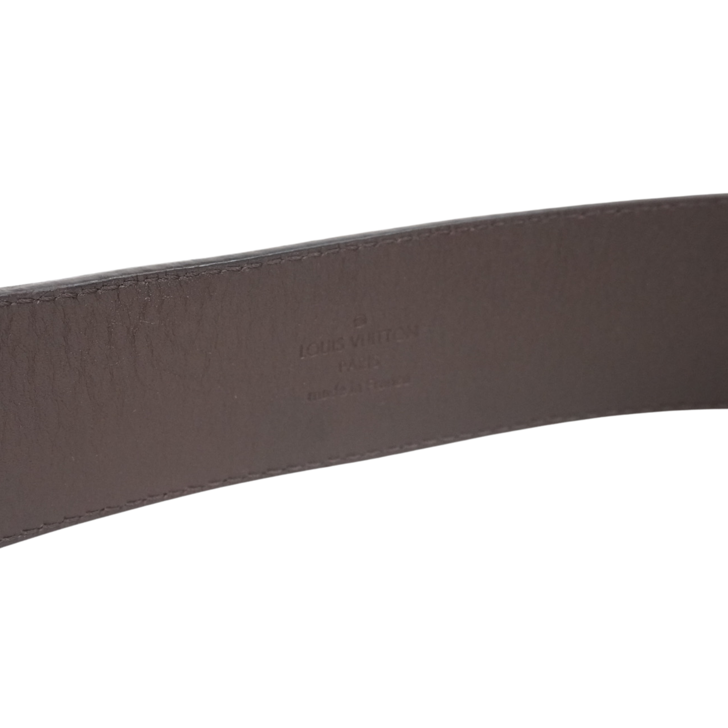 Louis Vuitton 'Damier Ebene' Belt - 90/36