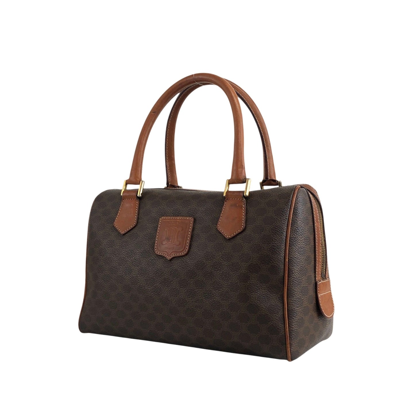 CELINE Small Boston bag Handbag Brown akh2uk