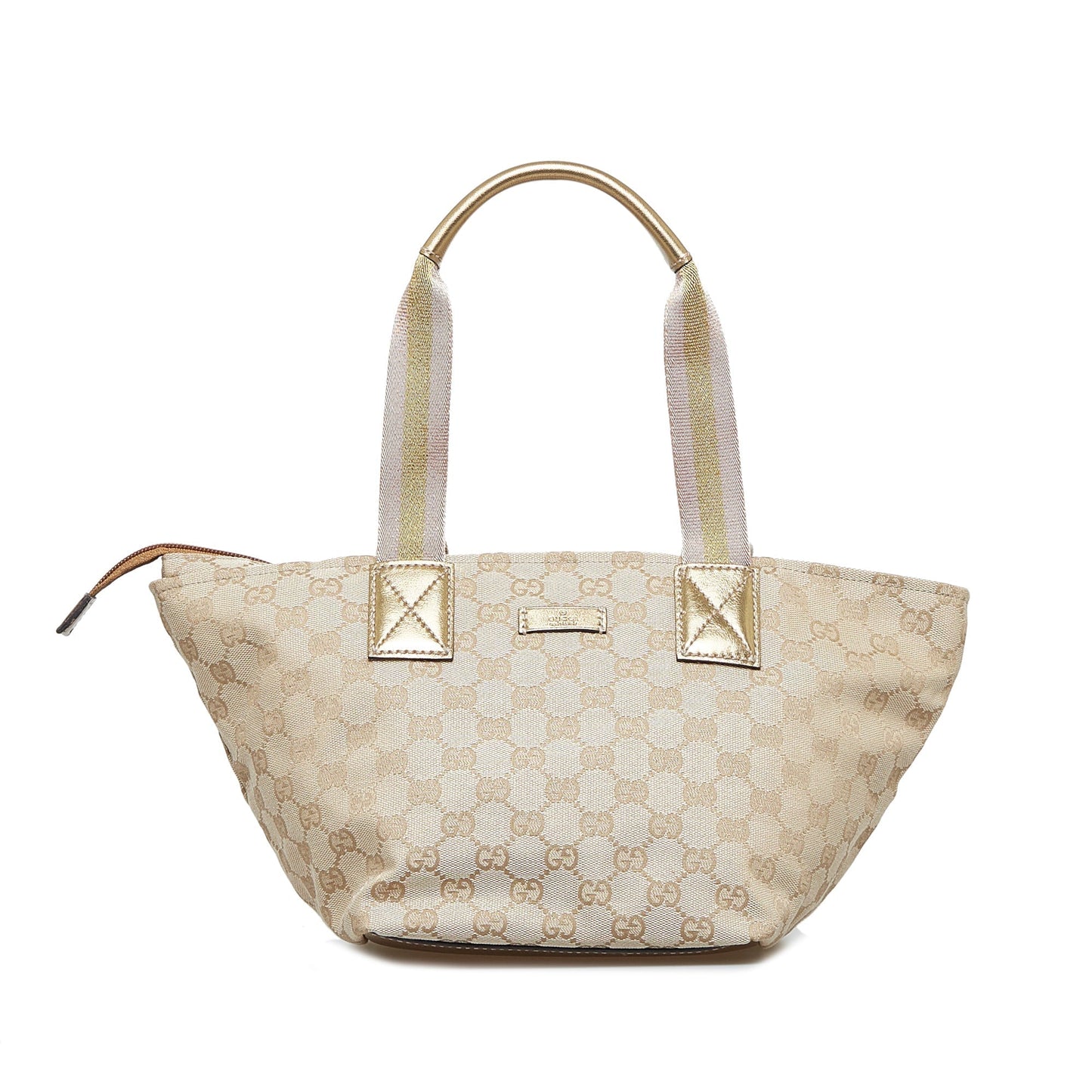 Gucci Leather Canvas Tote