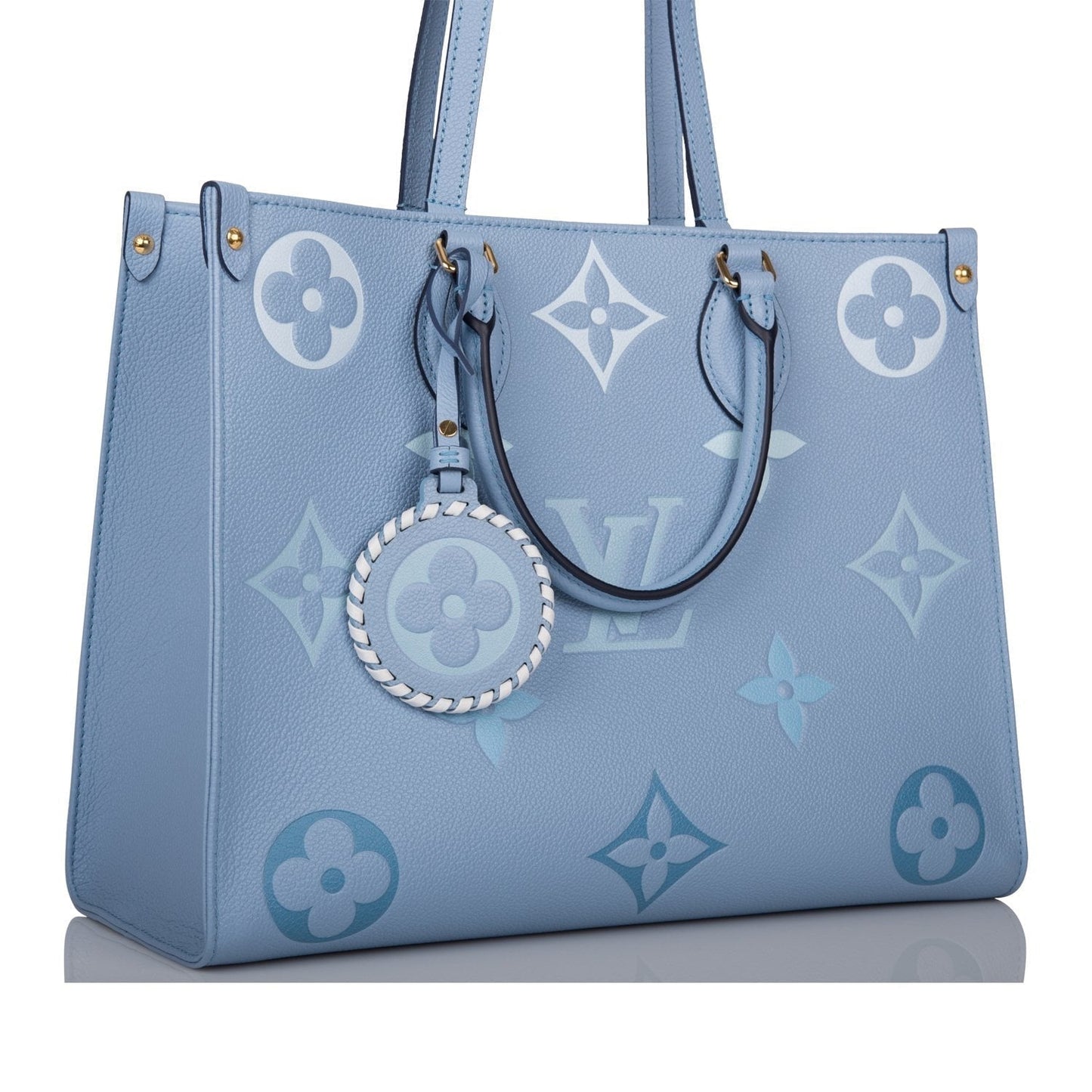Louis Vuitton Summer Blue By The Pool Empreinte Giant Monogram OnTheGo MM Tote