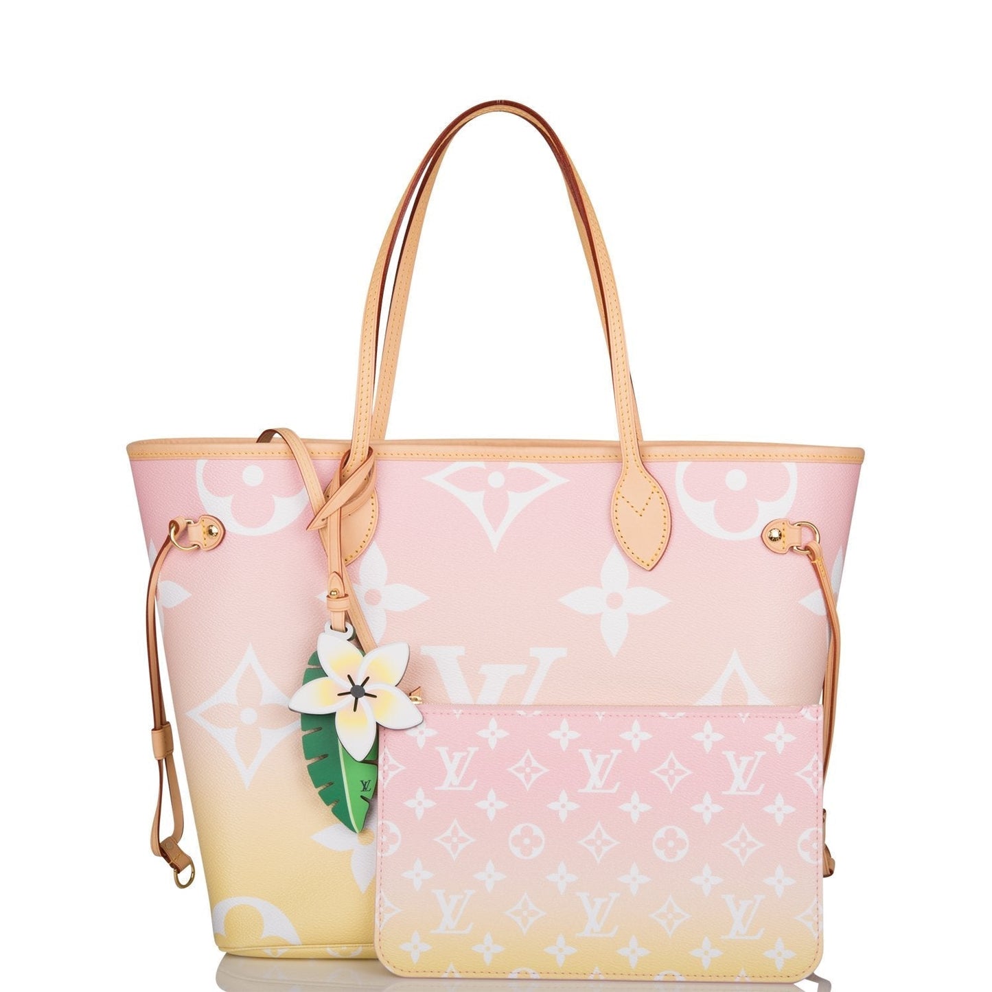 Louis Vuitton Light Pink By The Pool Giant Monogram Neverfull MM Tote