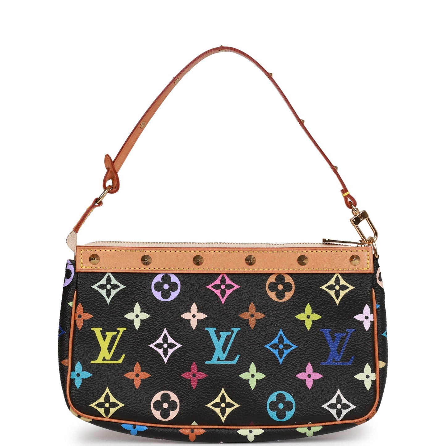 Louis Vuitton Monogram Multicolor Black Pochette Accessories Clutch