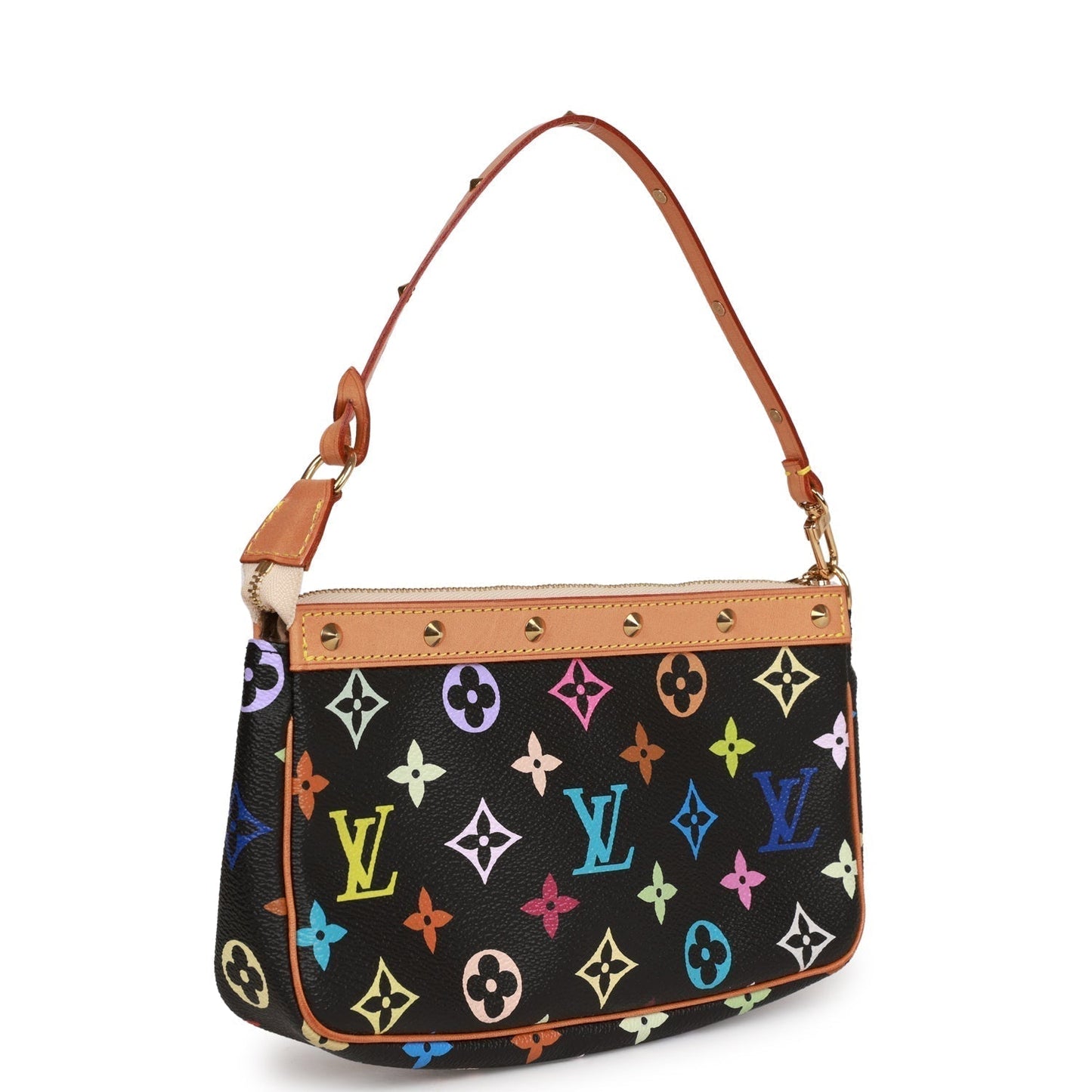 Louis Vuitton Monogram Multicolor Black Pochette Accessories Clutch