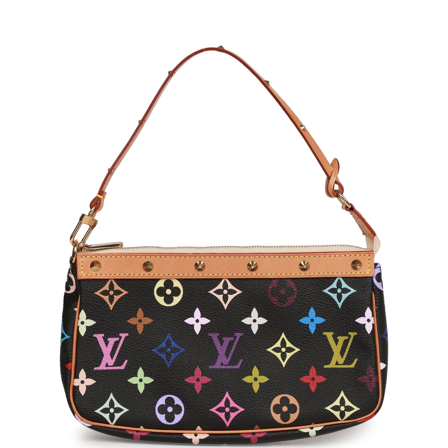 Louis Vuitton Monogram Multicolor Black Pochette Accessories Clutch