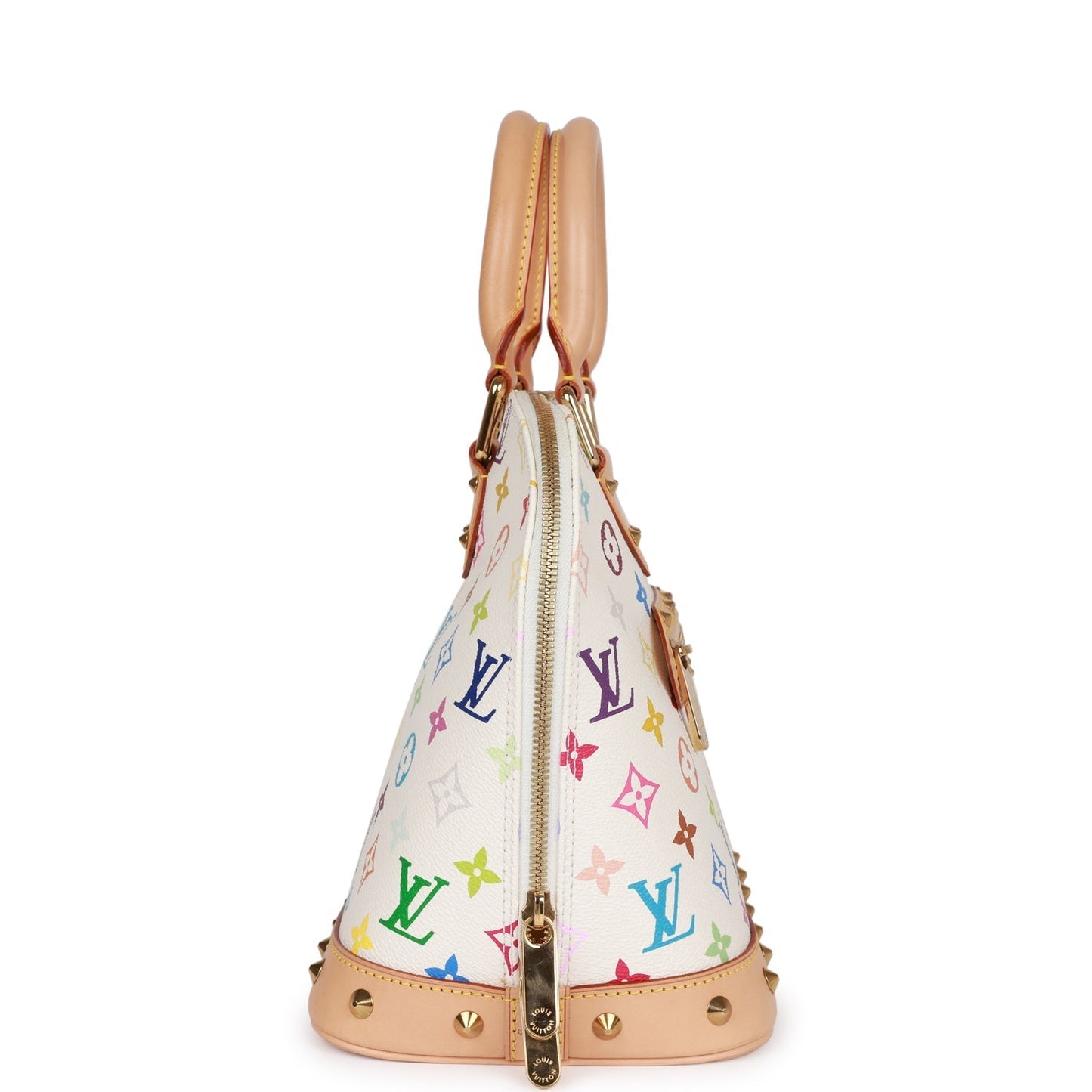 Louis Vuitton Monogram Multicolor White Alma PM Gold Hardware Handbag
