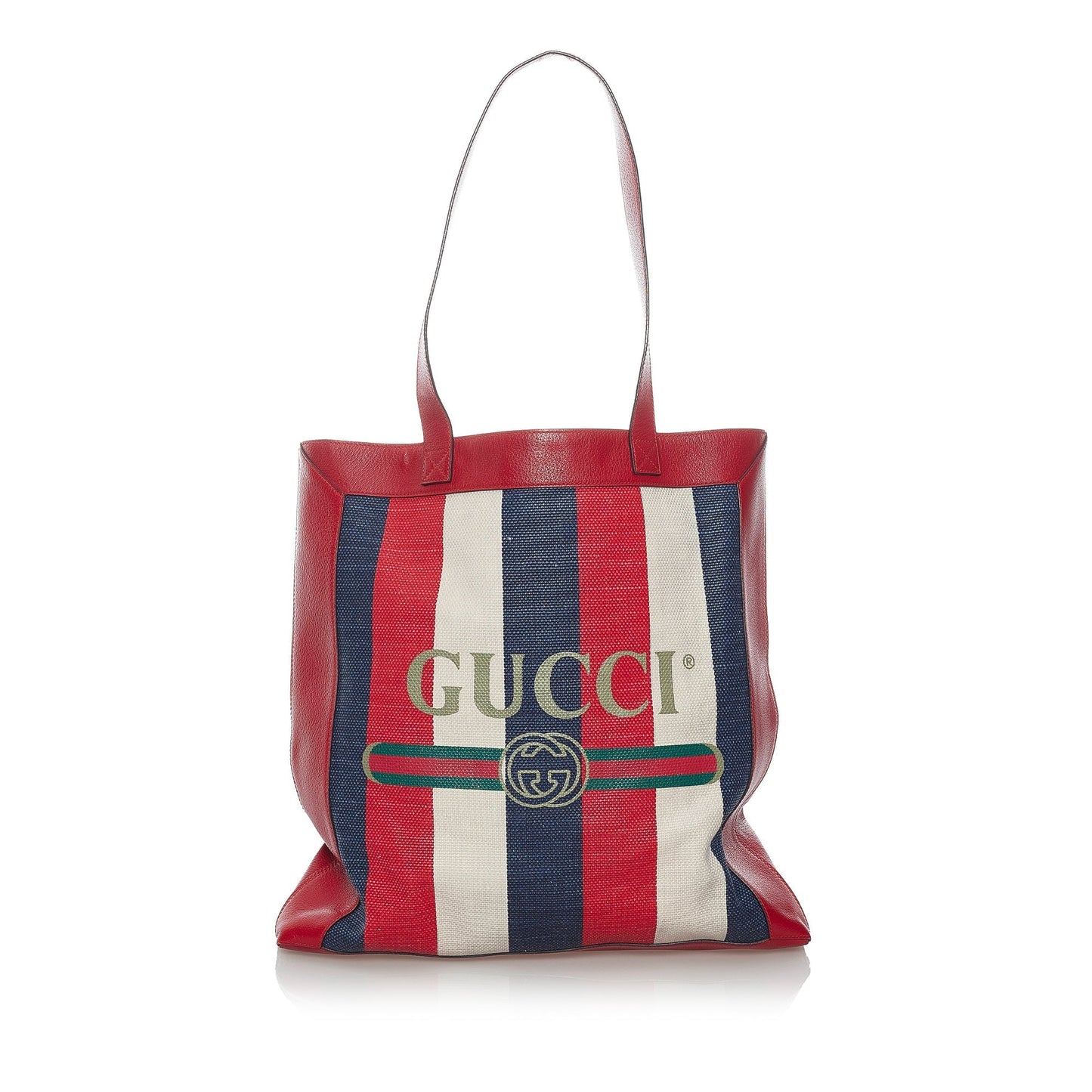 Gucci Sylvie Leather Canvas Tote