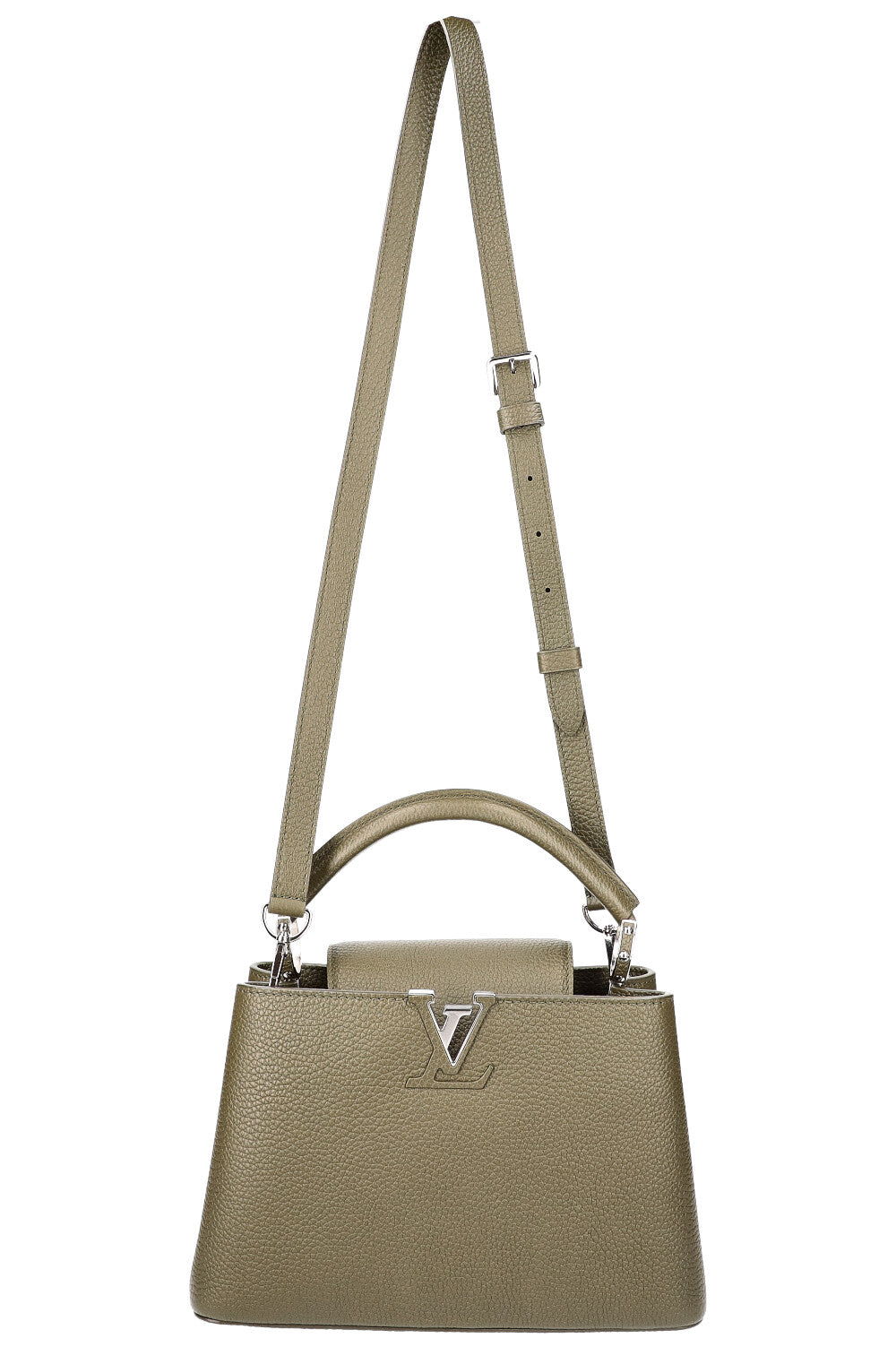 LOUIS VUITTON Capucines BB Khaki Handbag