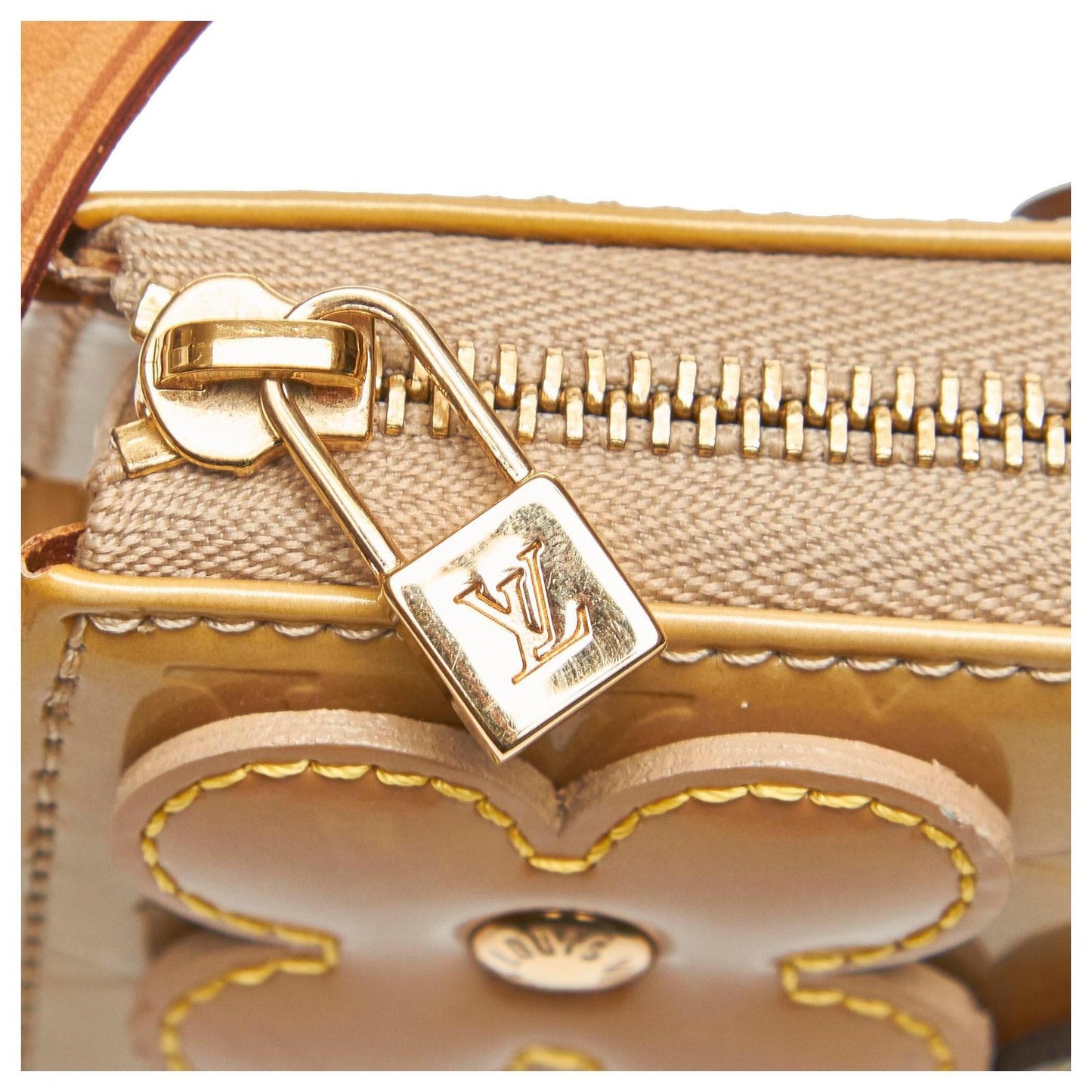 Louis Vuitton Vernis Flowers Pochette Clutch