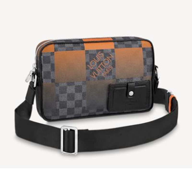 Louis Vuitton LV Unisex Alpha Messenger Damier Graphite Giant Coated Canvas Handbag