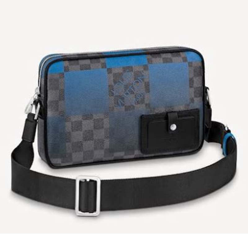Louis Vuitton LV Unisex Alpha Messenger Damier Graphite Giant Coated Canvas Handbag