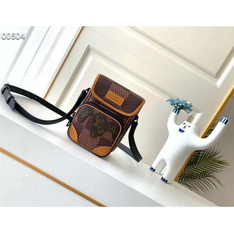Louis Vuitton LV Unisex Nano Amazone Messenger Monogram Canvas-Brown Handbag