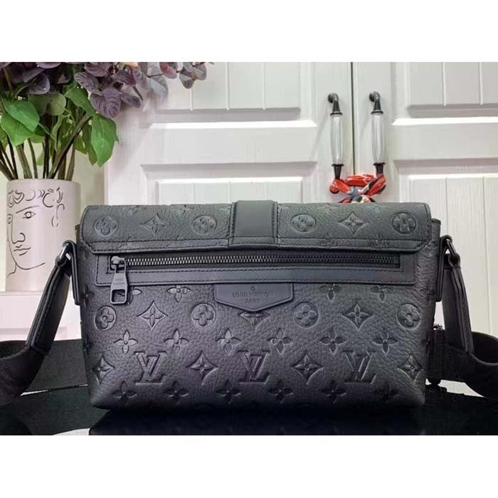 Louis Vuitton LV Unisex S-Cape Messenger Taurillon Monogram Embossed Cowhide Leather Handbag