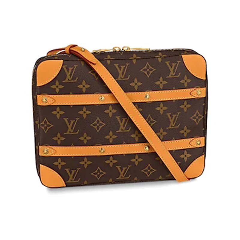 Louis Vuitton LV Unisex Soft Trunk Messenger PM Monogram Canvas Handbag