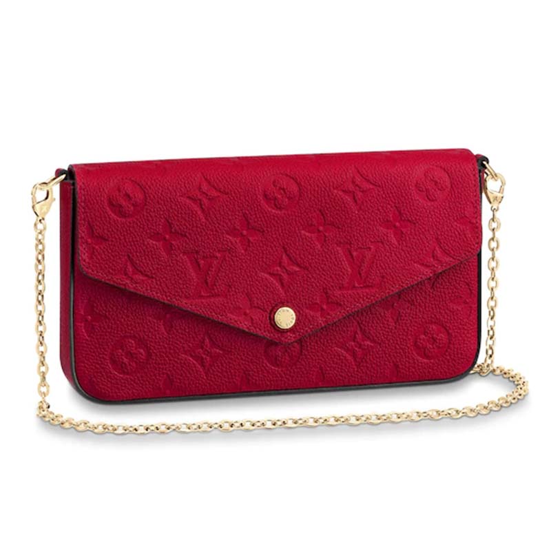Louis Vuitton LV Women Félicie Pochette Monogram Empreinte Leather Clutch