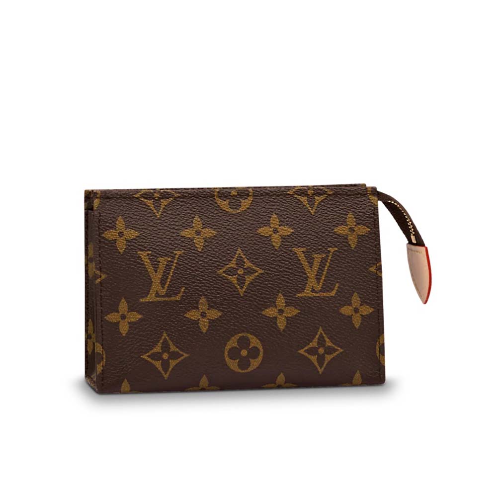 Louis Vuitton LV Women Toiletry Pouch 15 Monogram Canvas Clutch