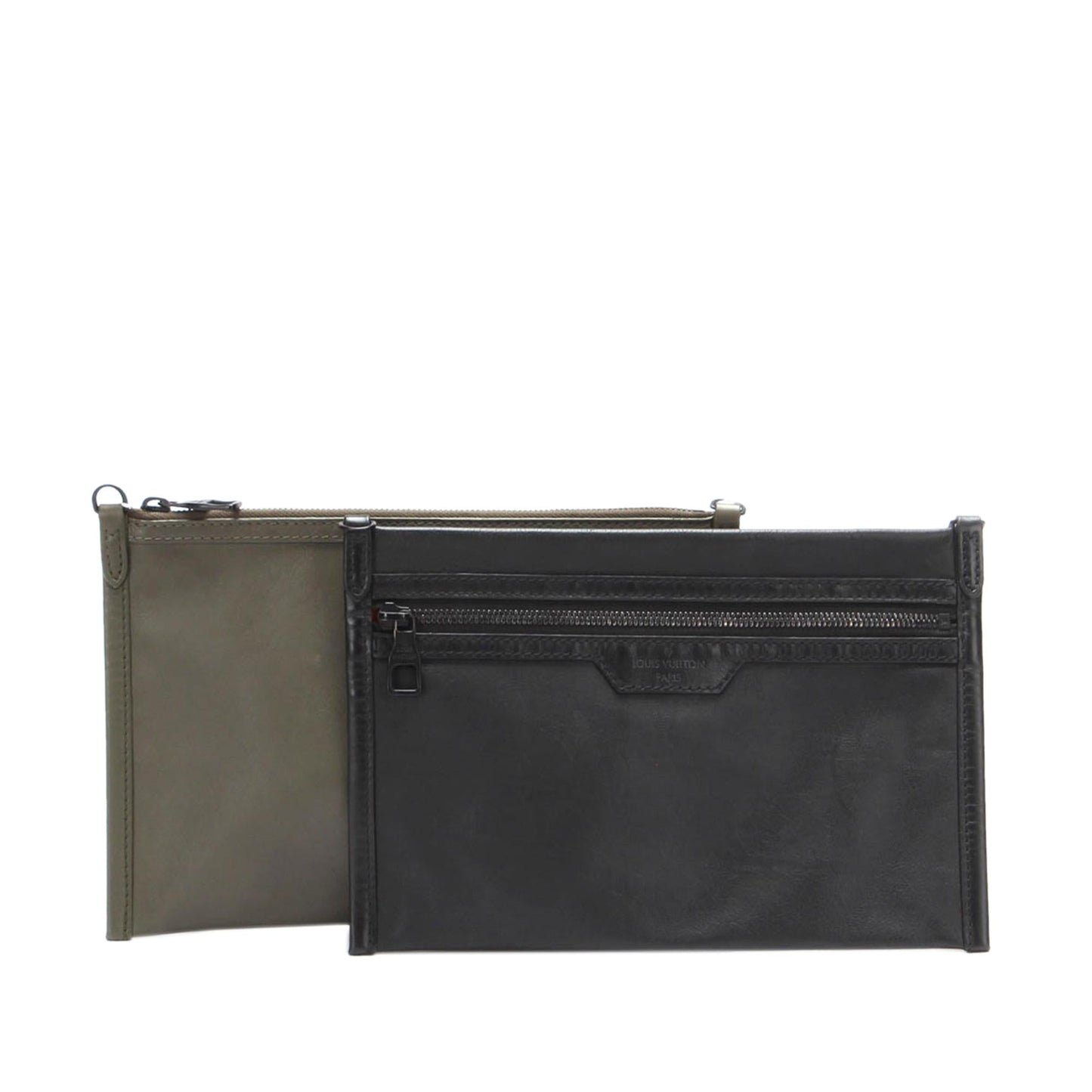 Louis Vuitton Monogram Shadow Double Flat Messenger Handbag