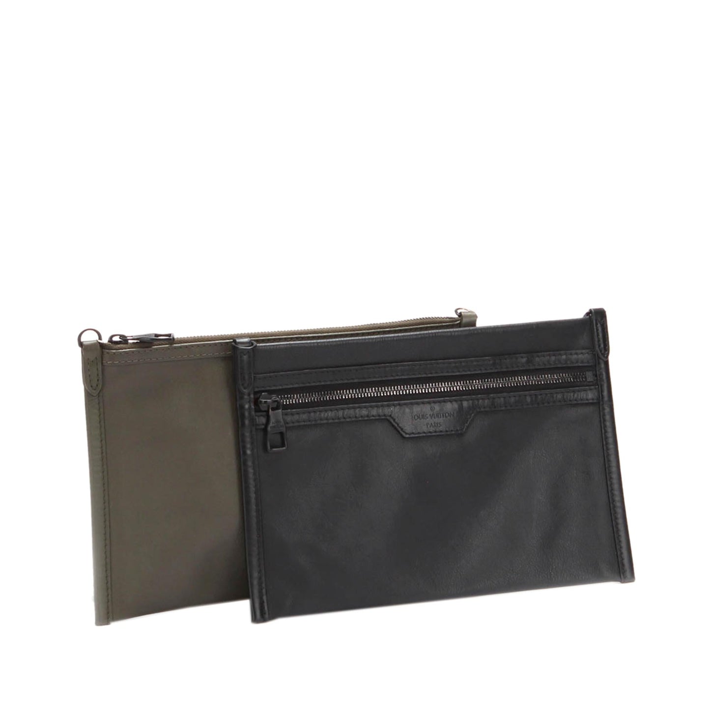 Louis Vuitton Monogram Shadow Double Flat Messenger Handbag