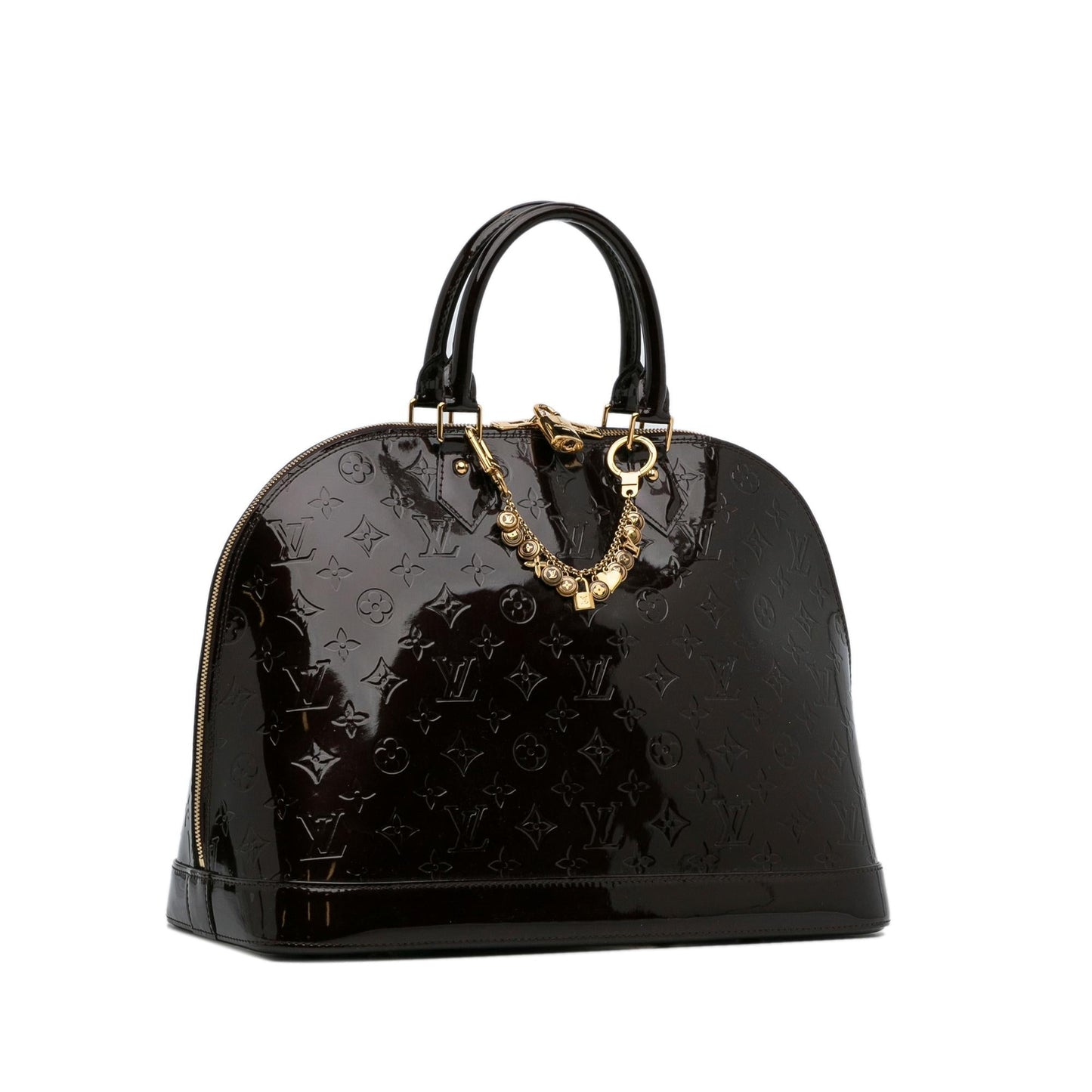 Louis Vuitton Monogram Vernis Alma GM (SHG-JNRs44) Handbag