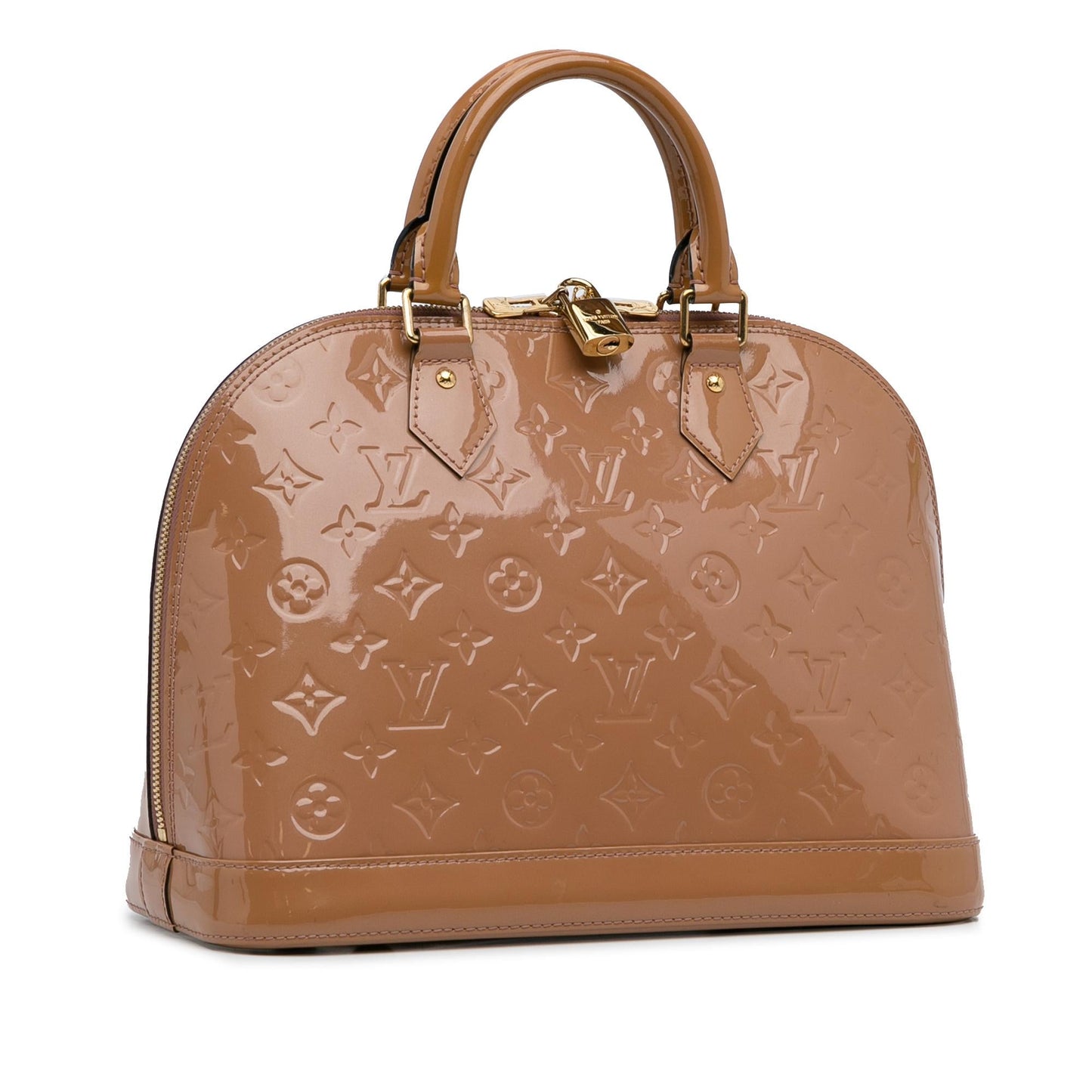 Louis Vuitton Monogram Vernis Alma PM (SHG-jdkAUa) Handbag