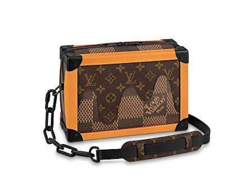 LOUIS VUITTON X NIGO SOFT TRUNK MONOGRAM DAMIER EBENE GIANT Handbag