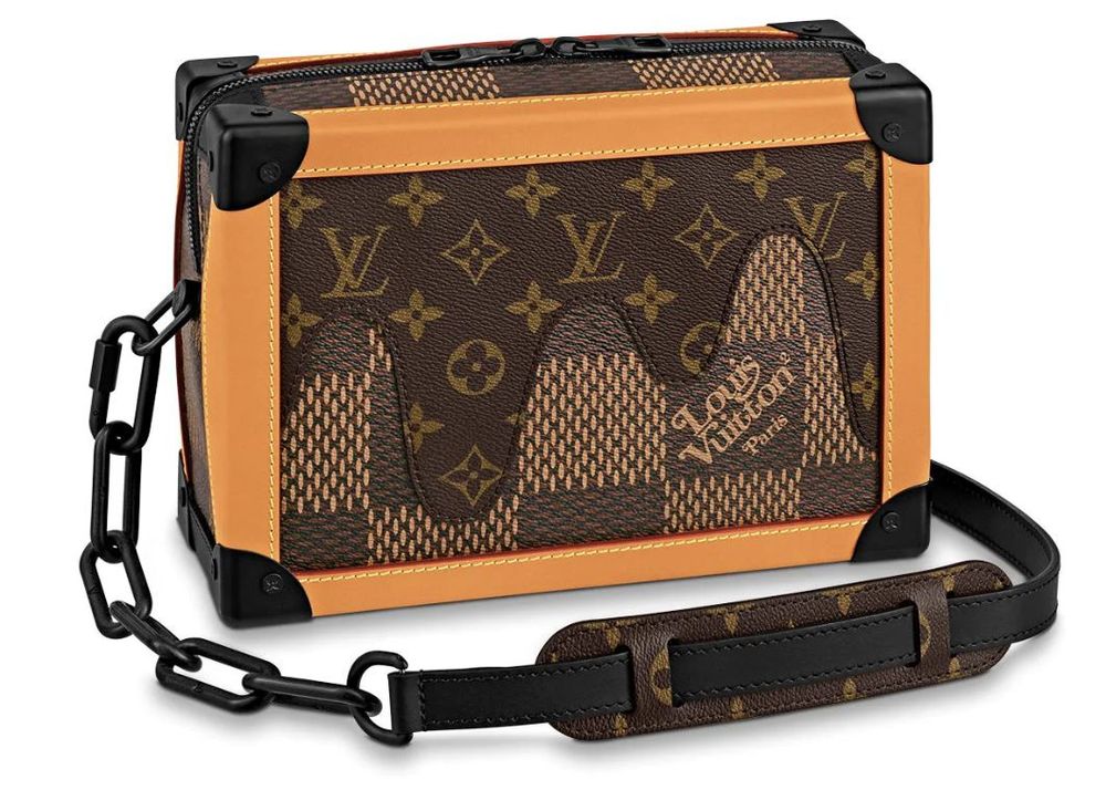 LOUIS VUITTON X NIGO SOFT TRUNK MONOGRAM DAMIER EBENE GIANT Handbag