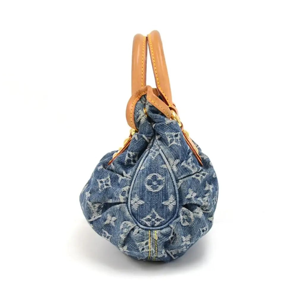 LOUIS VUITTON PLEATY MONOGRAM BLUE HANDBAG