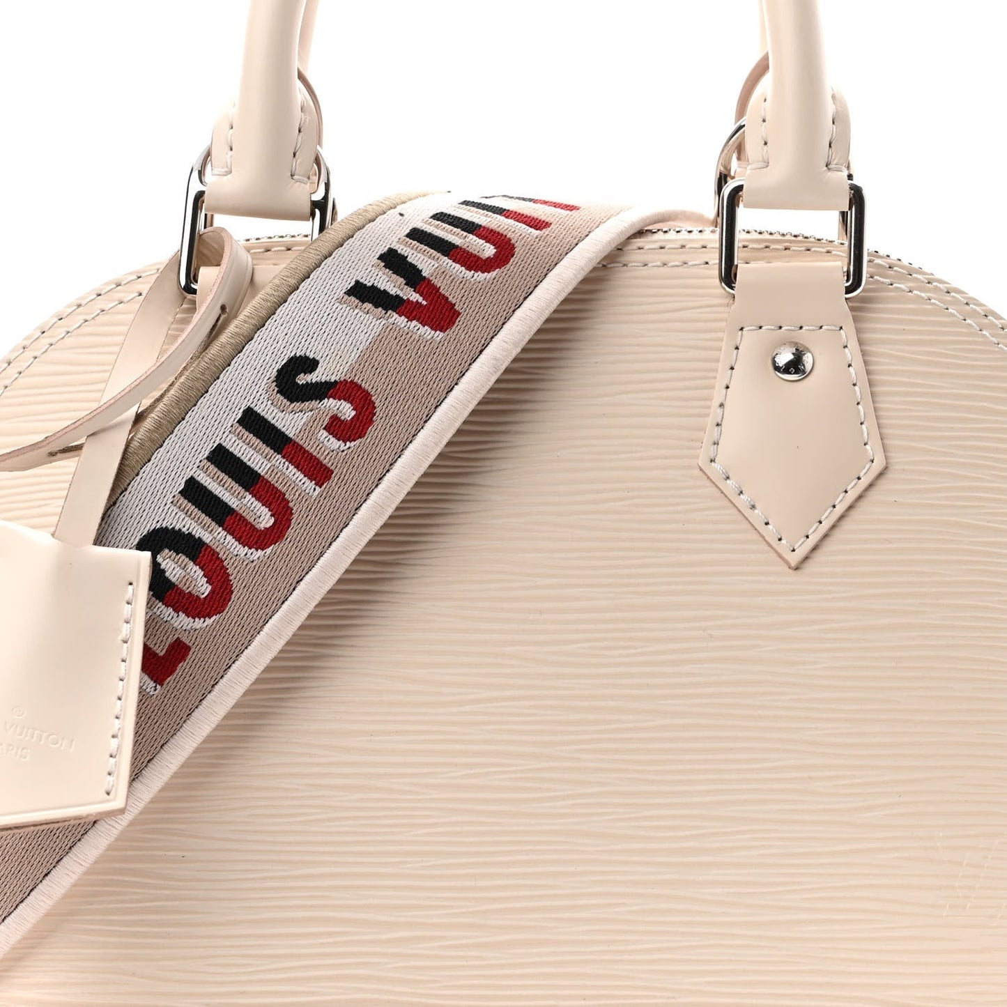 LOUIS VUITTON EPI LEATHER ALMA BB WHITE QRZ Handbag