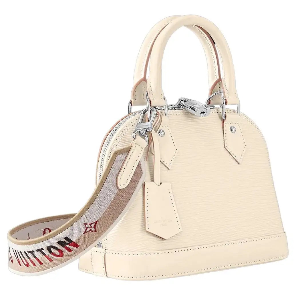 LOUIS VUITTON EPI LEATHER ALMA BB WHITE QRZ Handbag