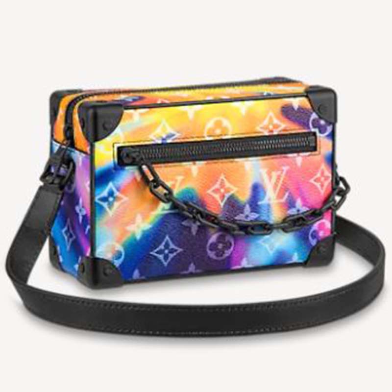 Louis Vuitton Unisex Mini Soft Trunk Monogram Sunset Coated Canvas Cowhide Leather Shoulder Bag