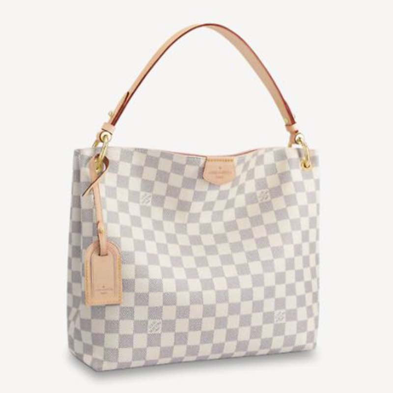 Louis Vuitton Women Graceful PM Hobo Rose Ballerine Pink Monogram Coated Canvas Shoulder Bag