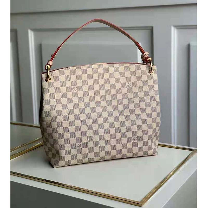 Louis Vuitton Women Graceful PM Hobo Rose Ballerine Pink Monogram Coated Canvas Shoulder Bag