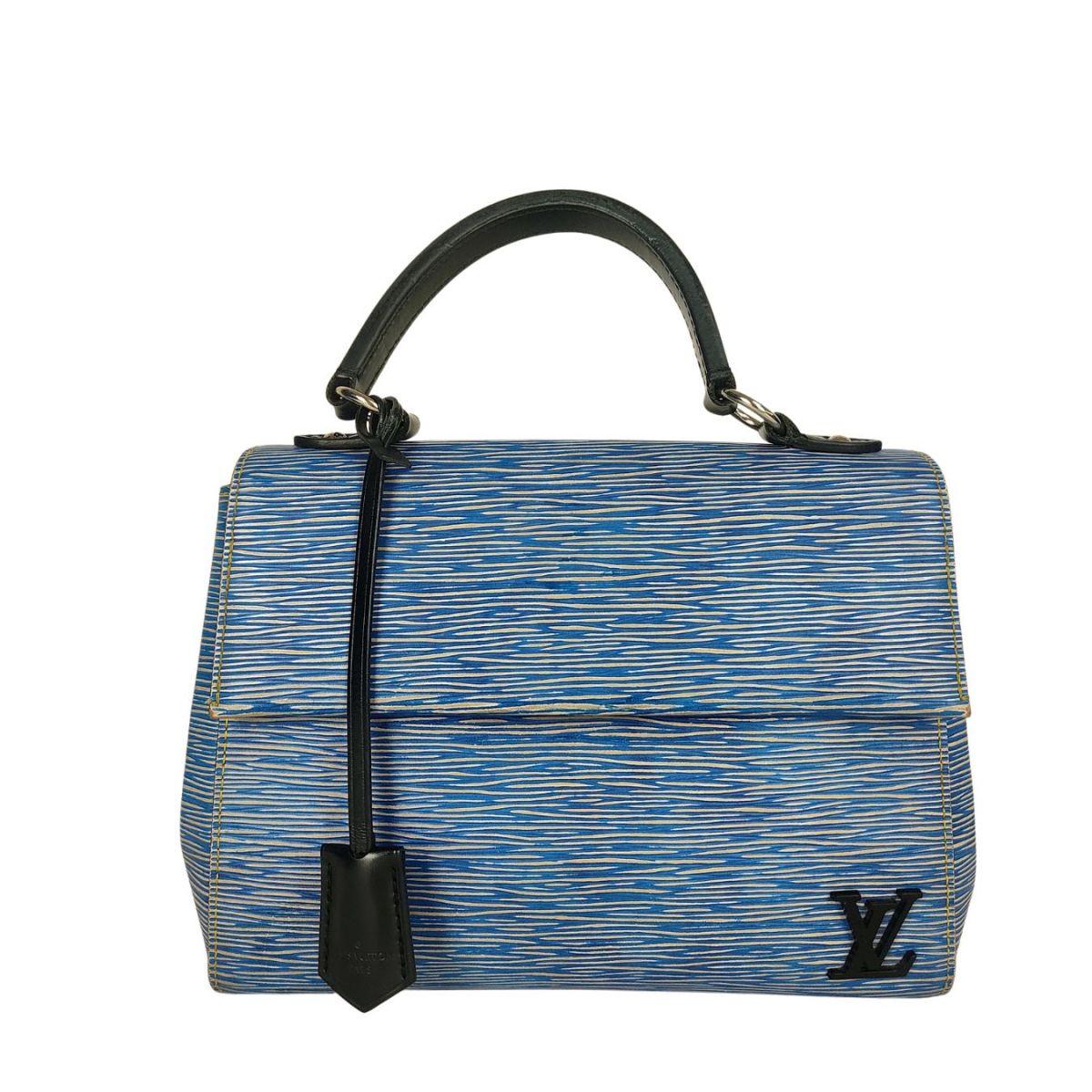 LOUIS VUITTON Cluny bag in light blue epi leather