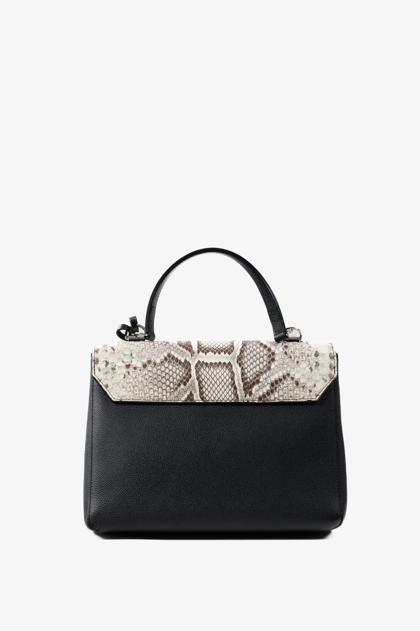 Louis Vuitton Black Python & Calfskin Lockme II Bag