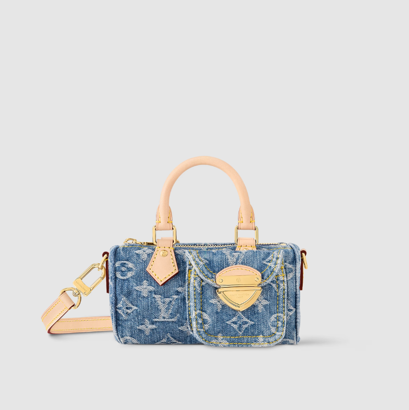 Louis Vuitton Denim Blue Nano M82950