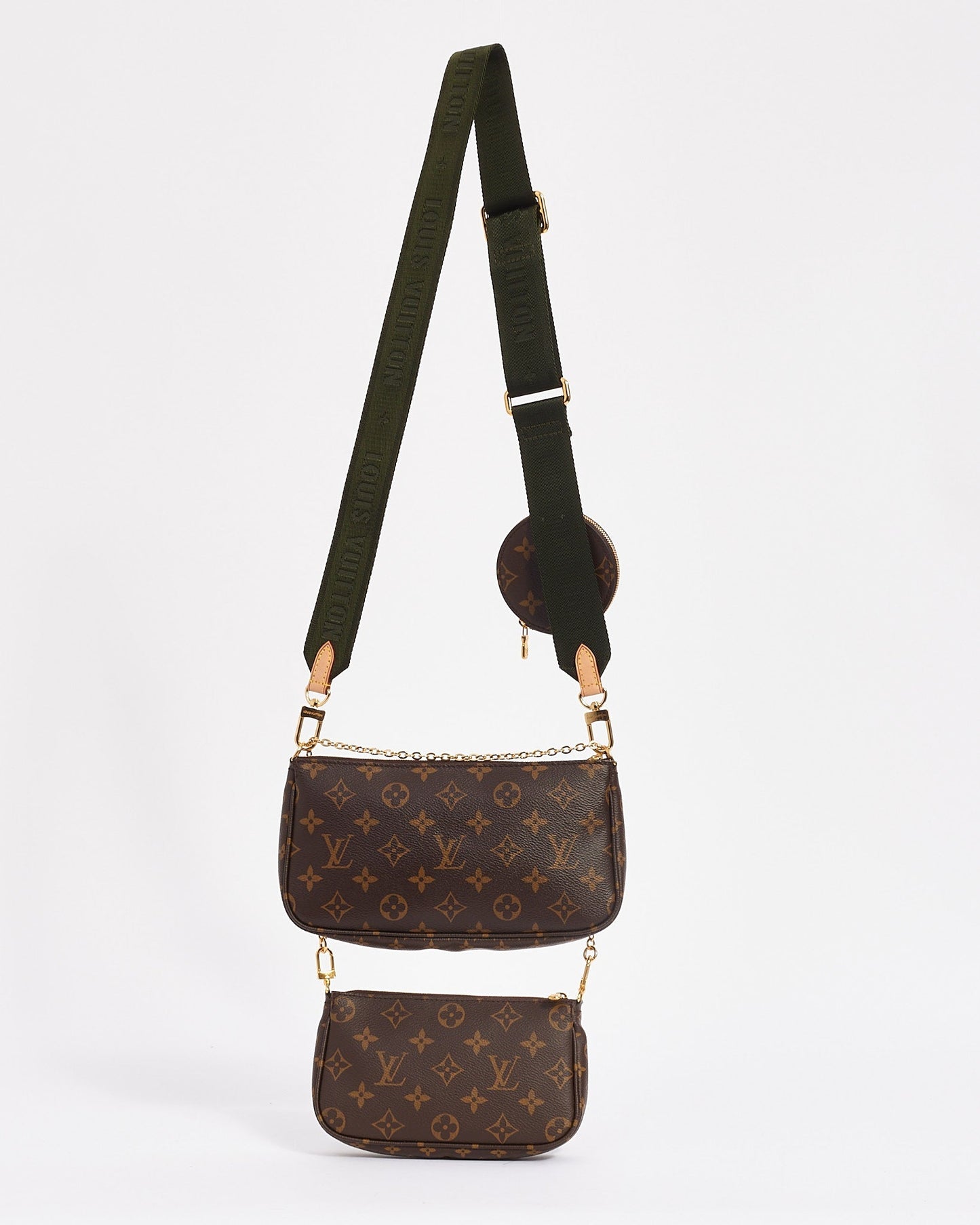 Louis Vuitton Monogram Canvas Green Multi Pochette Accessoire